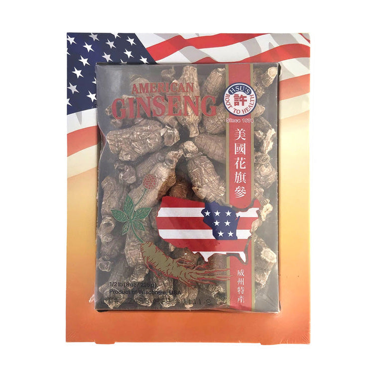 HSU'S LARGE SHORT GINSENG 許氏 花旗參圓短大#111-8(8 OZ)