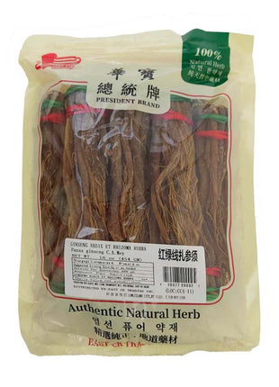 PRESIDENT BRAND RED GINSENG ROOTLET (HONG SHEN XU) 總統 紅參鬚(16 OZ)