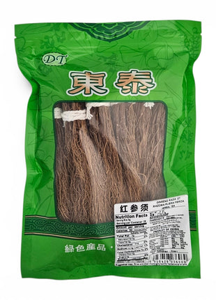DT RED GINSENG ROOTLET (HONG SHEN XU) 東泰 紅參鬚(6 OZ)