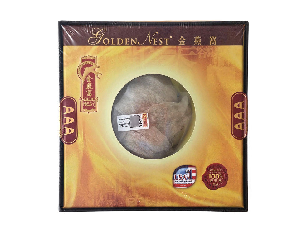 GOLDEN NEST WHITE BIRD'S NEST FROM INDONESIA*AAA*金燕窩  白燕AAA(1 OZ)