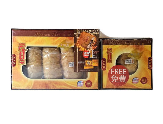 GOLDEN NEST GOLDEN BIRD'S NEST FROM INDONESIA*AAA*金燕窩 金絲燕*AAA*(8 OZ)