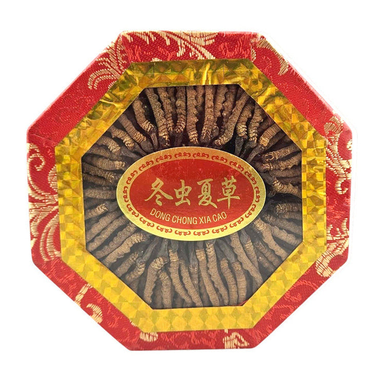 DRIED CORDYCEPS 冬蟲夏草(6000條八角錦盒) 1 OZ