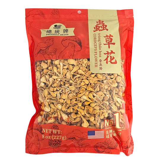 CORDYCEPS MILITARIS (CHONG CAO HUA) 總統 孢子頭蟲草花(8 OZ)