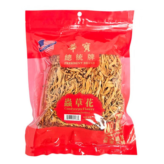 CORDYCEPS MILITARIS (CHONG CAO HUA) 總統 蟲草花(8 OZ)