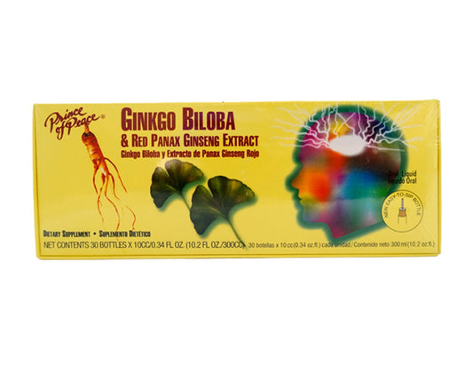 PRINCE OF PEACE  GINKGO BILOBA & RED PANAX GINSENG EXTRACT 太子 銀杏人參精(30x10cc)