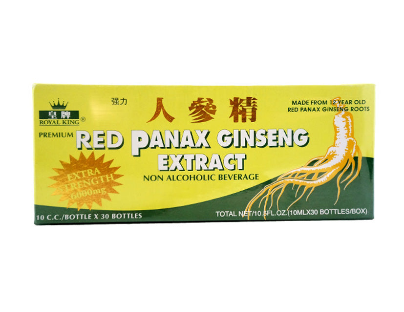 RED PANAX GINSENG EXTRACT NON ALCOHOLIC BEVERAGE 皇牌 人參精(6000mg)無酒精(30x10CC)