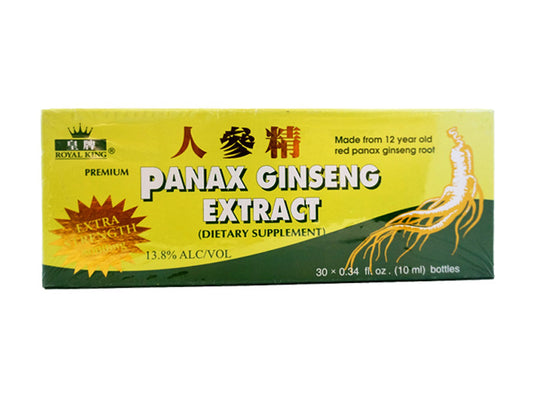 PREMIUM PANAX GINSENG EXTRACT (DIETARY SUPPLEMENT)皇牌 人參精(8000mg)有酒精(30x10 CC)