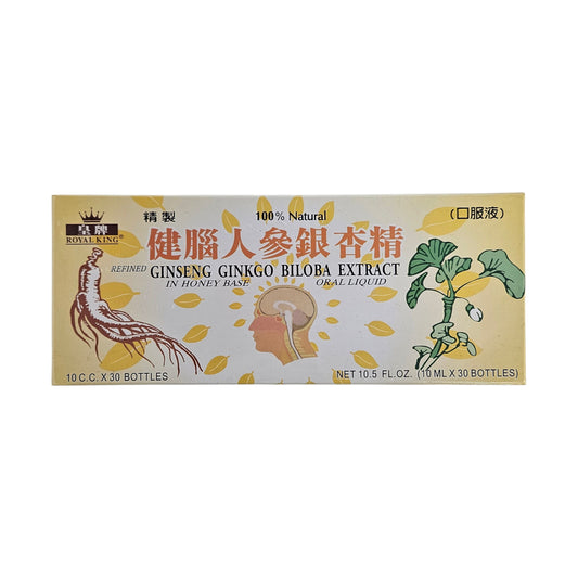 REFINED GINSENG GINGKO BILOBA EXTRACT IN HONEY BASE 皇牌 健腦人參銀杏精(30x10 CC)