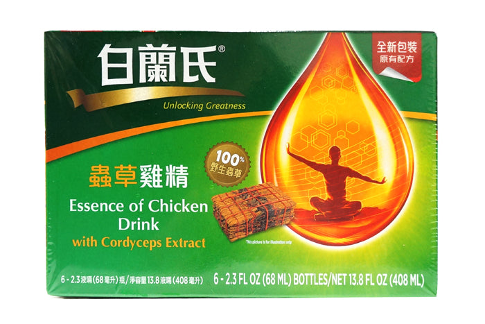 BRANDS ESSENCE OF CHICKEN WITH CORDYCEP 白蘭氏 蟲草雞精(6x2.3 OZ)