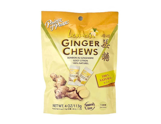 PRINCE OF PEACE GINGER LEMON CHEWS 太子 檸檬薑糖(4 OZ)