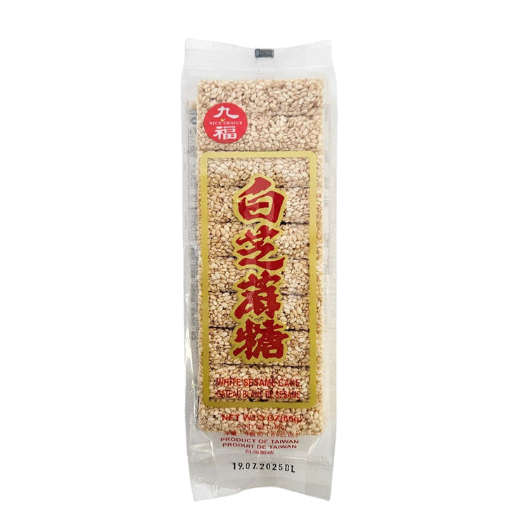 CHO FOO WHITE SESAME CANDY 九福 白芝麻糖（3 OZ）