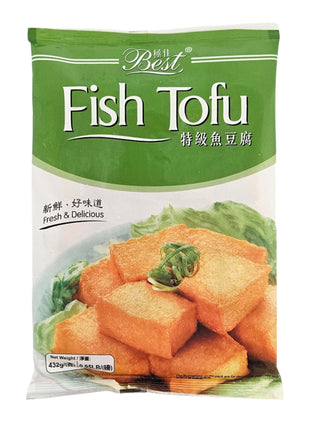 BEST FROZEN FISH TOFU  極佳 特級魚豆腐 (15.2 OZ)