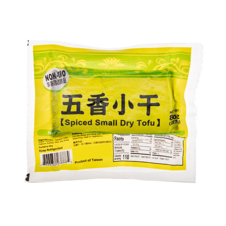 WATER LILIES SPICED SMAILL DRY TOFU 蓮花 五香小乾 (8 OZ)