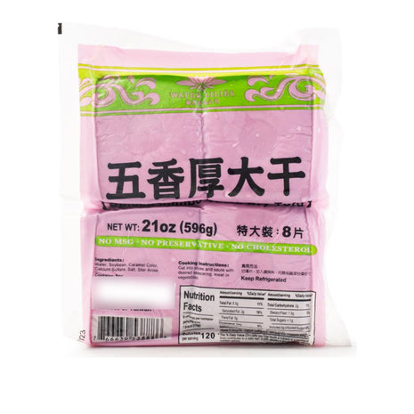 WATER LILIES SPICED JUMBO THICK DRY TOFU 蓮花 五香厚大乾 (21 OZ)