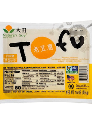 NATURE'S SOY FIRM TOFU 大田 老豆腐 (16 OZ)