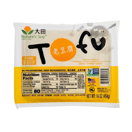 NATURE'S SOY FIRM TOFU 大田 老豆腐 (16 OZ)
