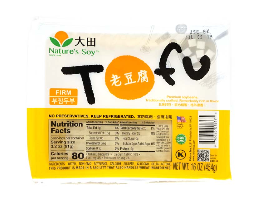 NATURE'S SOY FIRM TOFU 大田 老豆腐(16 OZ)