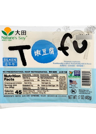 NATURE'S SOY SILKEN TOFU 大田 嫩豆腐 (17 OZ)