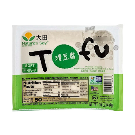 NATURE'S SOY SOFT TOFU 大田 滑豆腐 (16 OZ)
