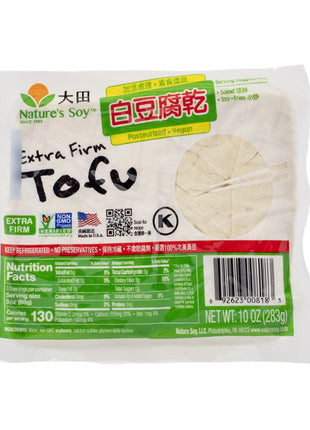 NATURE'S SOY EXTRA FIRM TOFU 大田 白豆腐乾 (10 OZ)