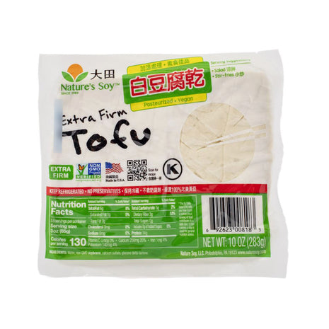 NATURE'S SOY EXTRA FIRM TOFU 大田 白豆腐乾 (10 OZ)