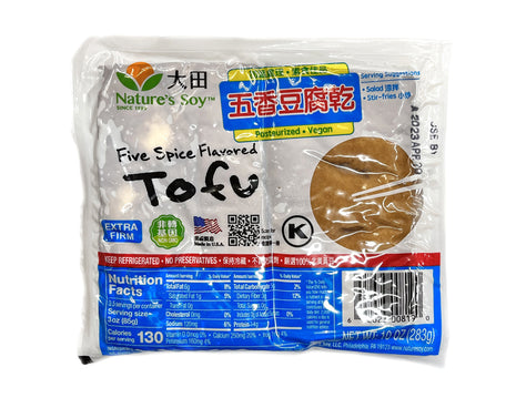 NATURE'S SOY FLAVORED TOFU 大田 五香豆腐乾(10 OZ)