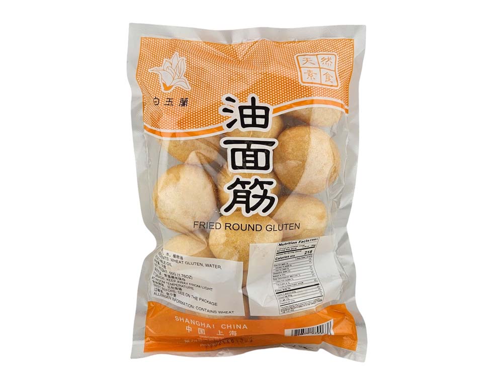 FRIED ROUND GLUTEN 白玉蘭 油麵筋(50 G)