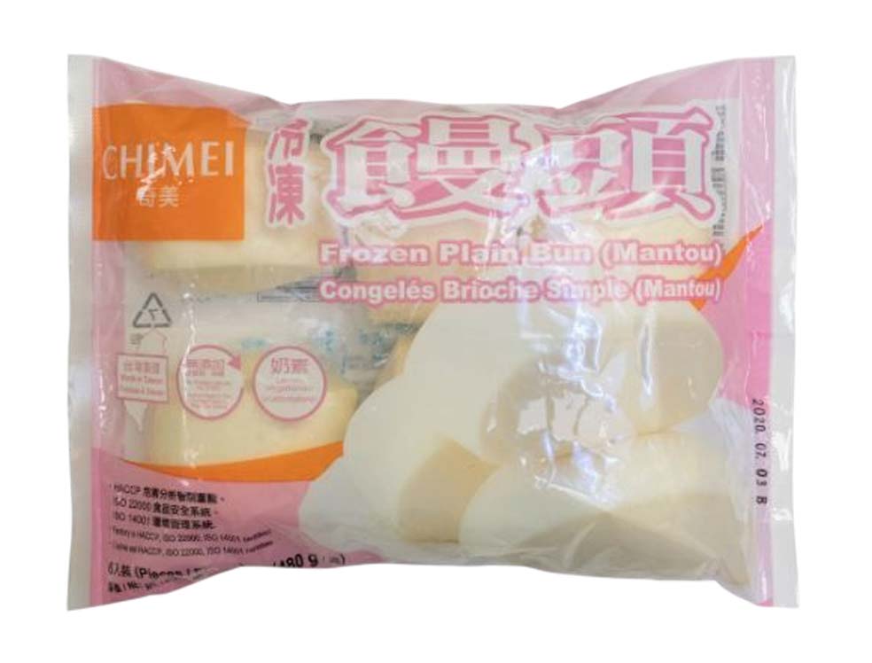 CHI MEI FROZEN PLAIN BUN 奇美 饅頭(6x80 G)