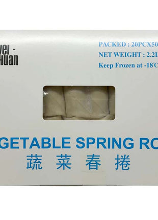 WEI-CHUAN VEGETARIAN SPRING ROLL 味全 素菜春卷(20'Sx1.7OZ)