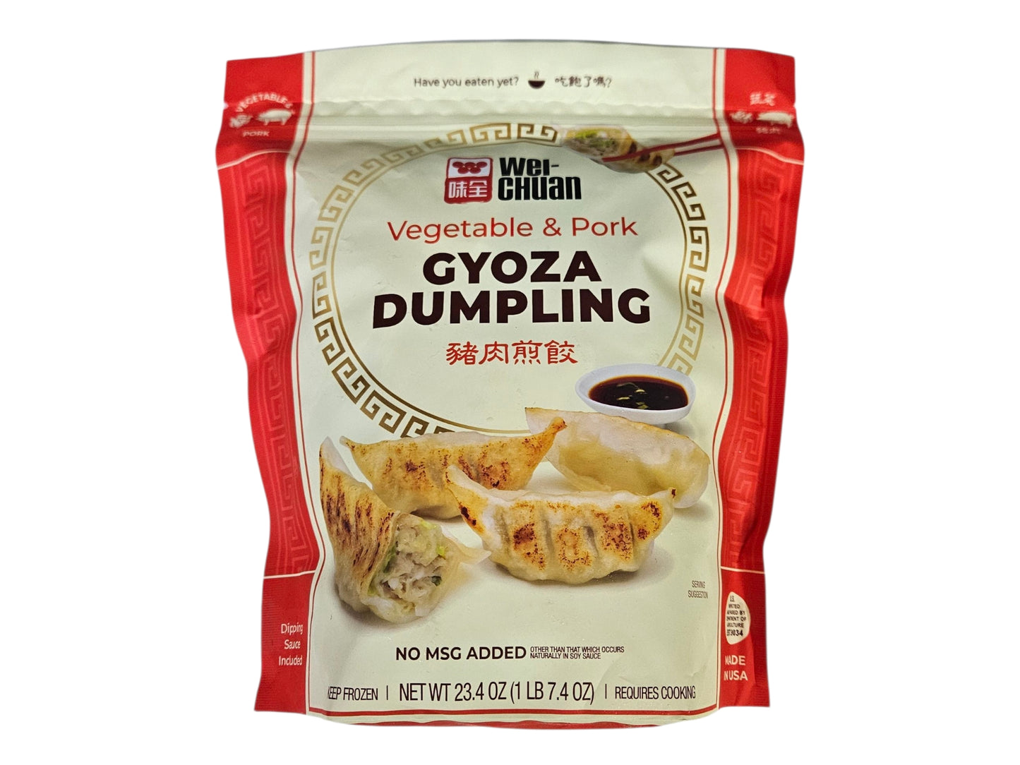 WEI CHUAN VEG.& PORK DUMPLINGS 味全 豬肉煎餃(23.4 OZ)