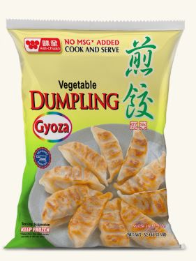 WEI CHUAN VEG. DUMPLINGS 味全 素菜煎餃*熟*（32 OZ）