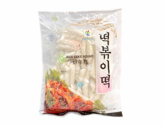 SOO BRAND RICE CAKE ROUND 水牌急 凍炒年糕條(2 LBS)