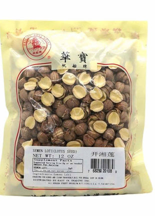 DRIED LOTUS SEEDS HALF 總統 開邊湘蓮(12 OZ)