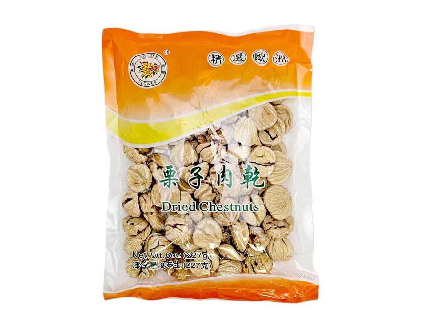 GOLDEN FLOWER DRIED CHESTNUT 金花 栗子肉(8 OZ)