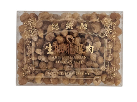 DRIED LONGAN MEAT 總統 生曬靚元肉（10 OZ)