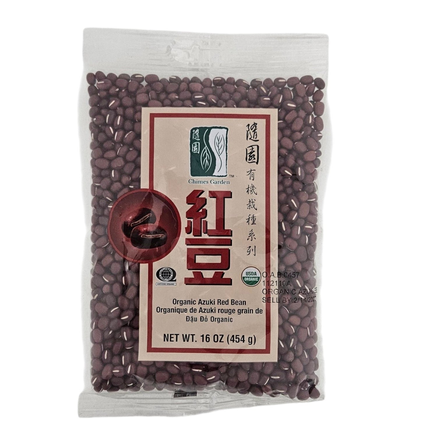 CHIMES GARDEN ORGANIC AZUKI RED BEAN 隨園 有機紅豆(16 OZ)