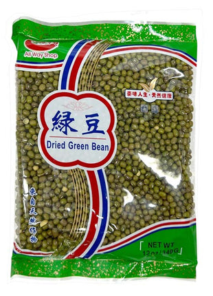 ALL WAY SHOP DRIED GREEN BEANS 一路棧 有衣綠豆(12 OZ)