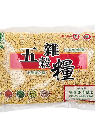 GOLD LION RAW PEEDED MUNG BEAN 金獅 去衣綠豆*有機*(12 OZ)