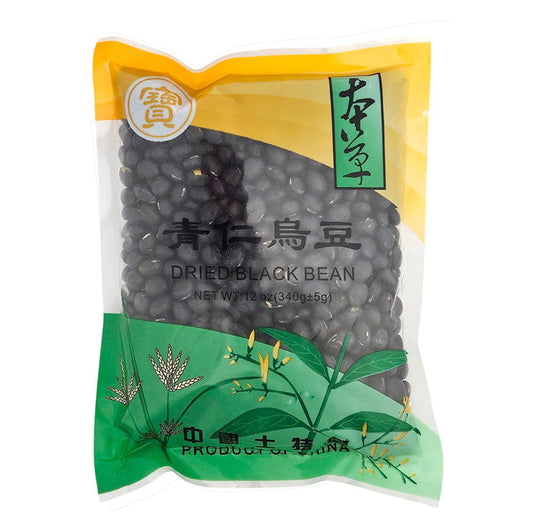 DRIED BLACK BEAN 寶字 青仁烏豆（12 OZ)