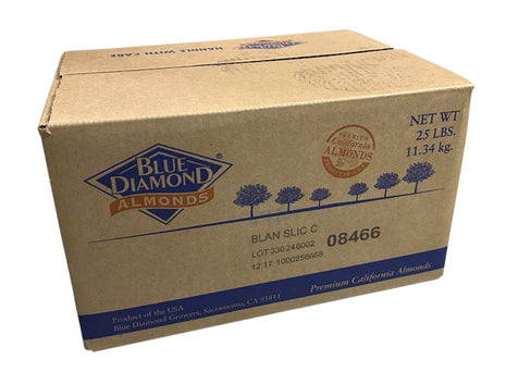 BLUE DIMOND BLANCHED SLICED ALMO 去衣杏仁片（25 LB）