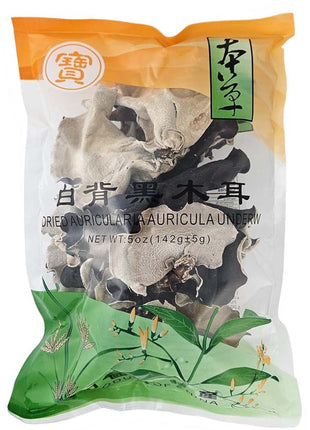 BLACK FUNGUS WHOLE 寶字 白背黑木耳(5 OZ)