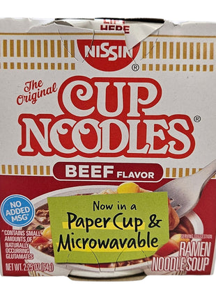 NISSIN CUP NOODLE-BEEF FLAVOR 日清 牛味杯麵(64 G)