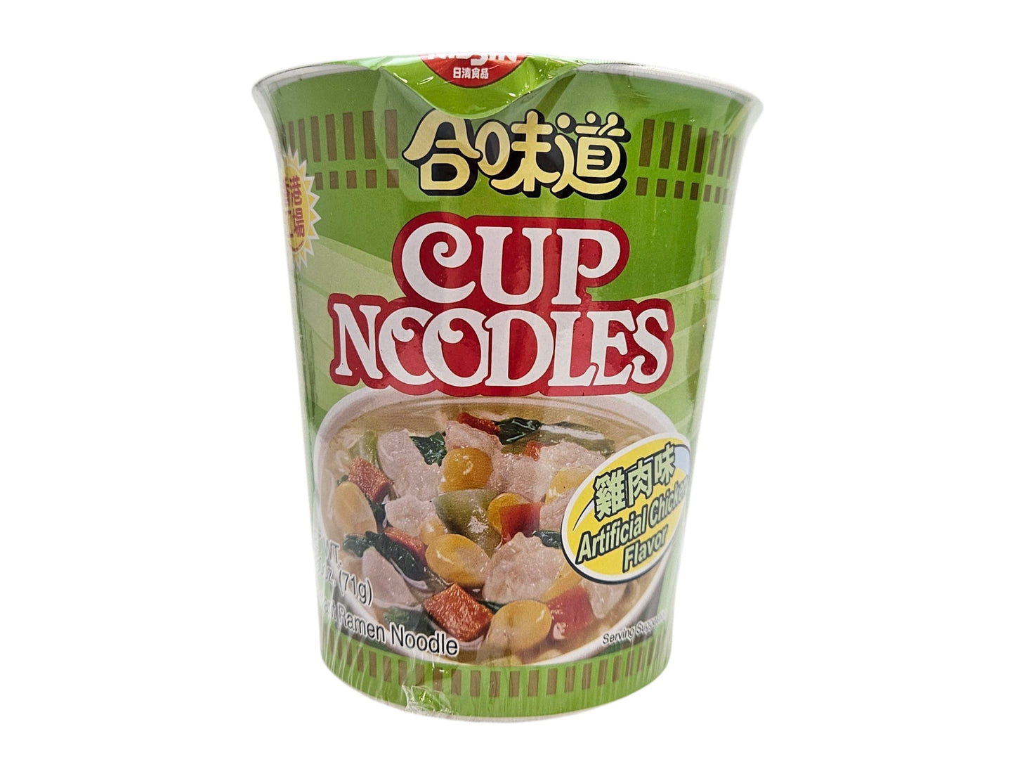 NISSIN CUP NOODLE-ARTIFICIAL CHICKEN FLAVOR 日清 合味道杯麵-雞肉味(72 G）