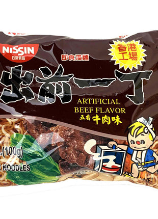 NISSIN BEEF FLAVOR RAMEN 出前一丁 五香牛肉麵
