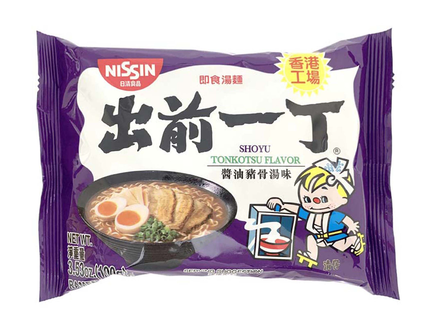 NISSIN SHOYU TONKOTSU ARTFI. PORK 出前一丁 醬油豬骨湯麵(3.5 OZ)