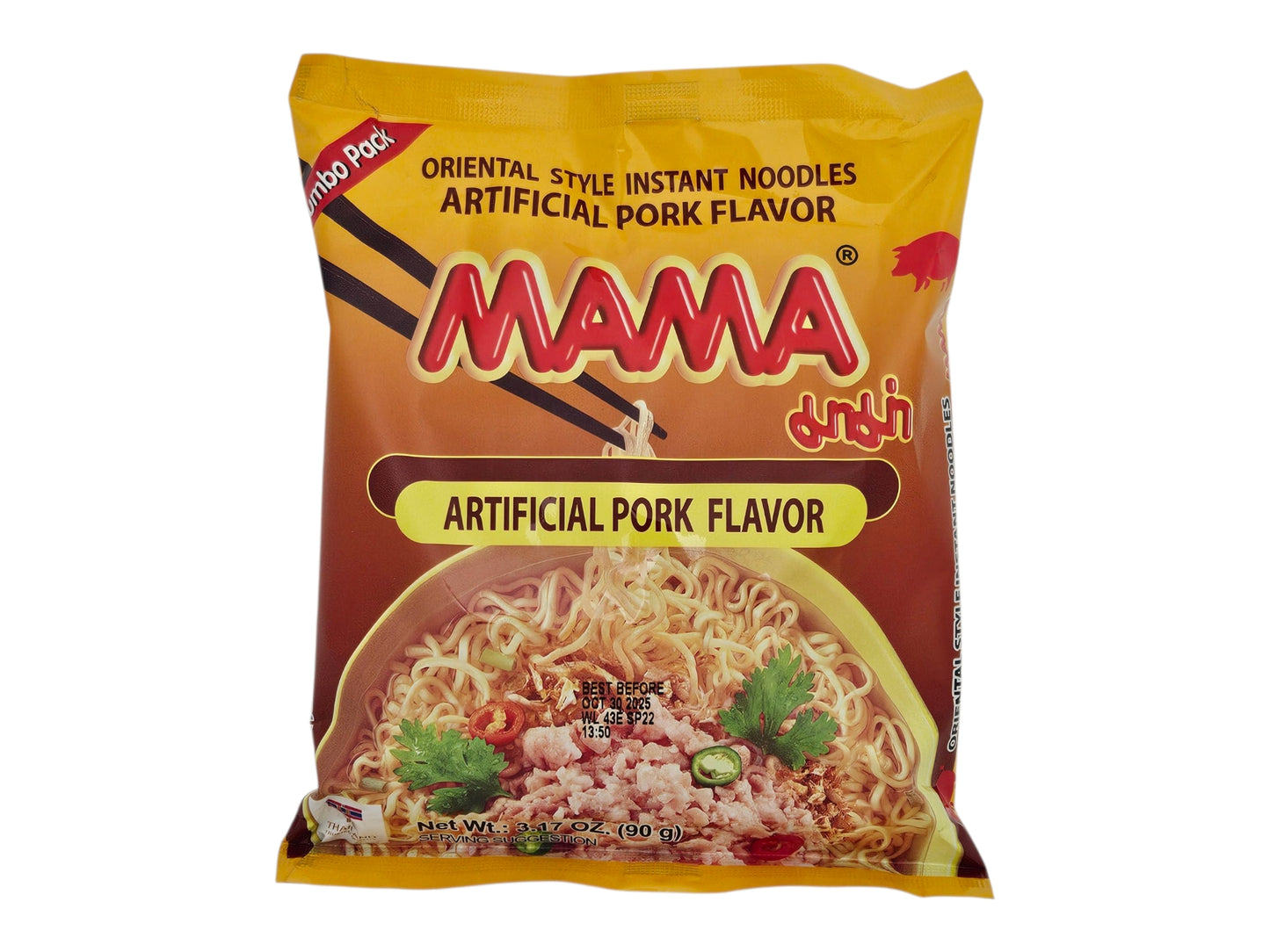 MAMA PORK INSTANT NOODLE 媽媽 肉碎麵(90 G)
