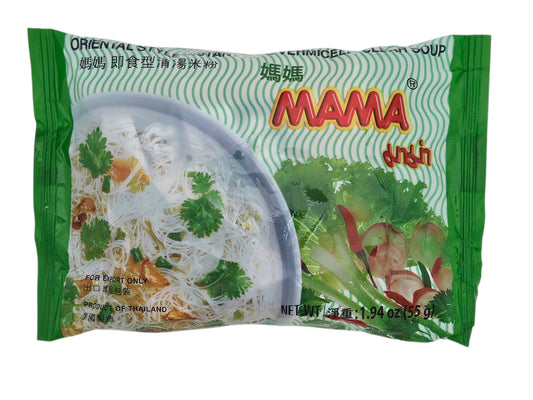 MAMA RICE VERMICELLI CLEAR SOUP NOODLE 媽媽 清湯米粉(55 G)