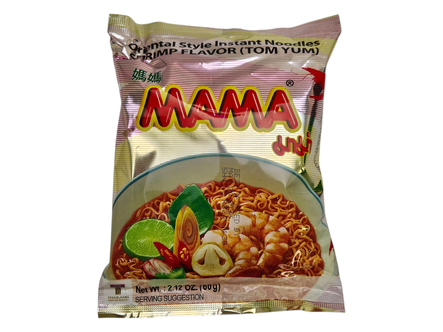 MAMA INSTANT NOODLE SOUR SHRIMP 媽媽 酸辣蝦湯麵(2.1 OZ)