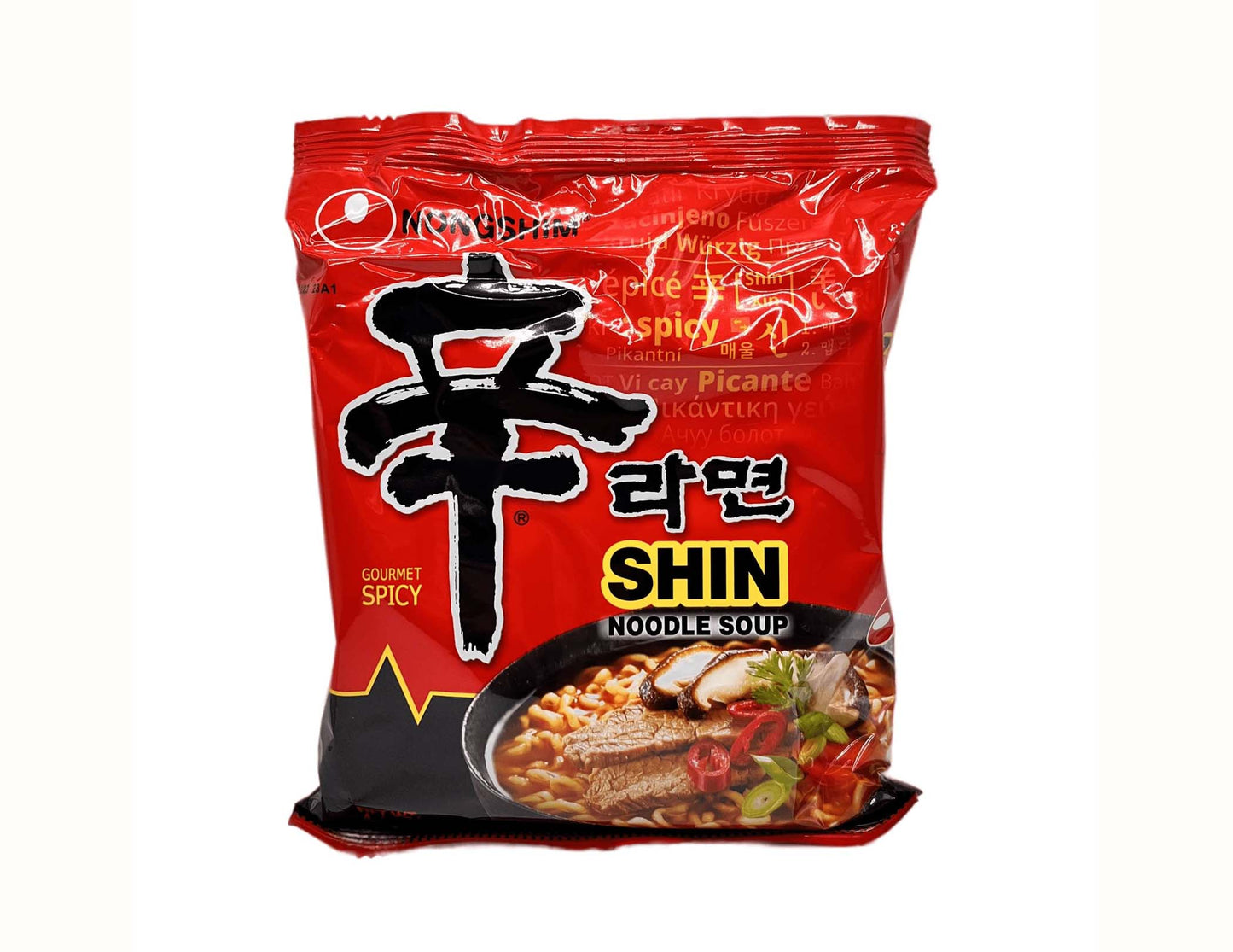 NONG SHIM SPICY SHIN RAMYUN NO 農心 辛字辣香菇麵(120 G)
