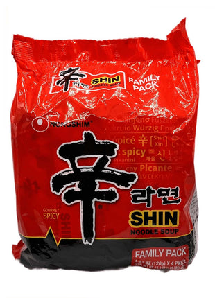 NONG SHIM SHIN RAMYUN 農心 辛字辣香菇麵(4'Sx120 G)